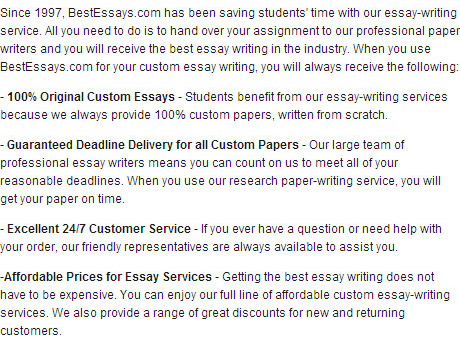 Best Essay Education Custom Writing Services